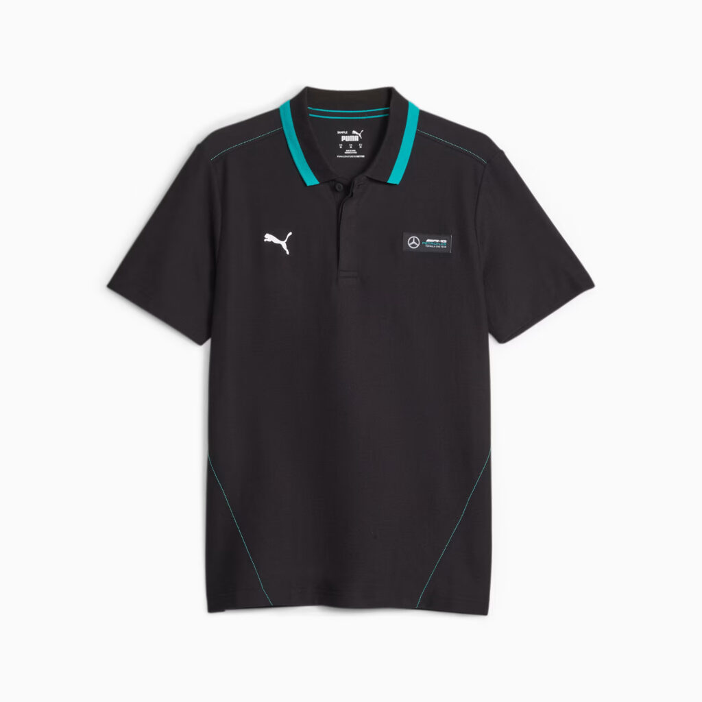 Mercedes-AMG PETRONAS Men's Motorsport Polo Black Spectra