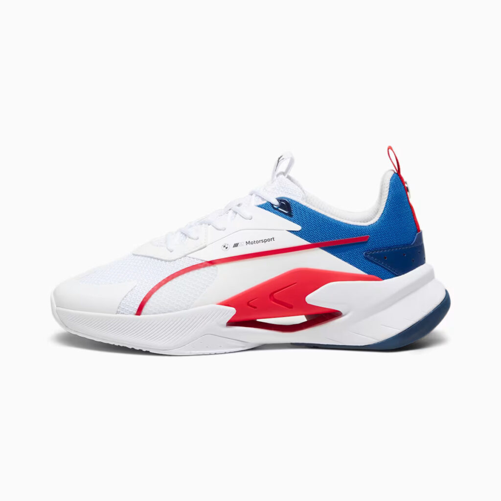 BMW M Motorsport LGND Renegade Unisex Sneakers White-Pop Red-Cool Cobalt